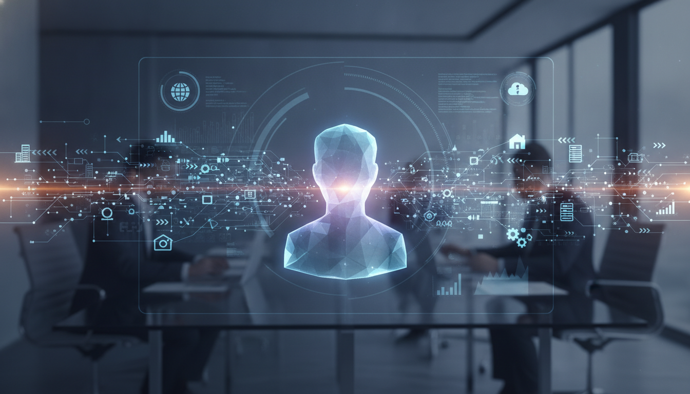 Visualizing the data-driven process of constructing an Ideal Customer Profile (ICP) from various business attributes.
